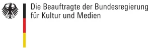 Logo Beauftragte der Bundesregierung für Kultur und Medien - Unterstützer LitCam Kulturstadion